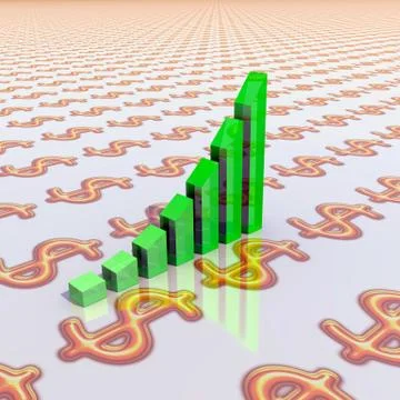 Business chart Stock Illustration