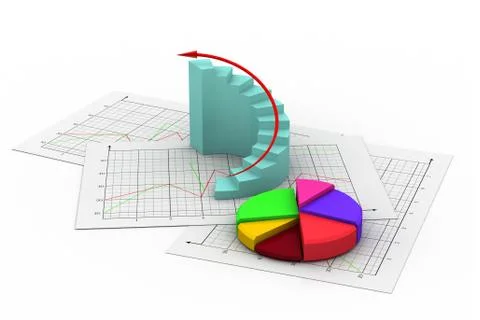 Business chart Illustrazione stock