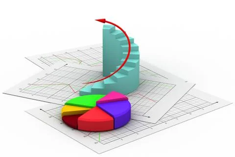 Business chart Stock Illustration