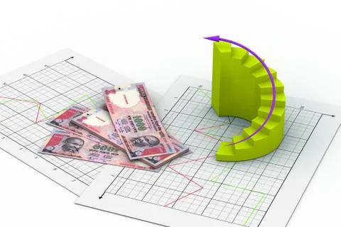 Business chart Stock Illustration