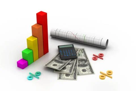 Business chart Illustrazione stock