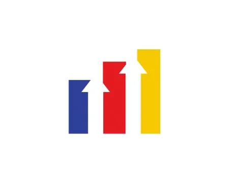 Business chart logo Stock Illustration