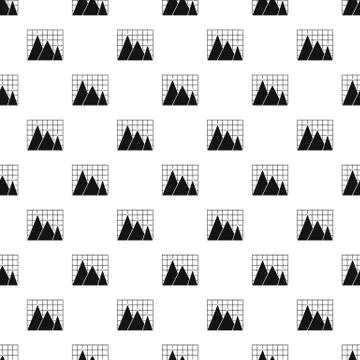 Business chart pattern repeat vector Illustrazione stock