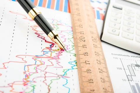 Business chart Stock Photos