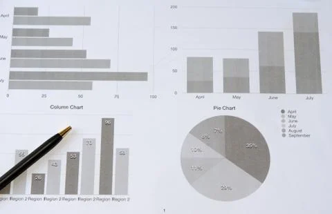 Business chart Foto stock