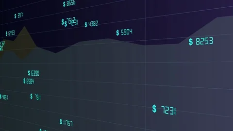 Business chart purple Stock Footage 75835539