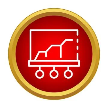 Business chart showing data growth and progress Stock Illustration