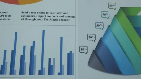 Business chart on the table Stock Footage 87914671