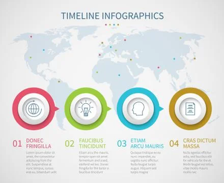 Business chart timeline with process steps. Vector progress flow diagram Stock Illustration