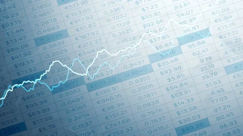 Business charts data with line graphs animation Vídeos de archivo 229485768