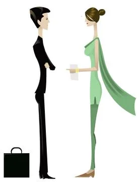 Business chat Stock Illustration