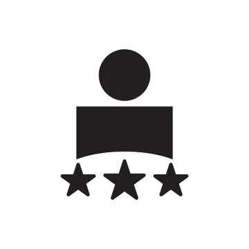 Business client vector icon logo design Stock Illustration