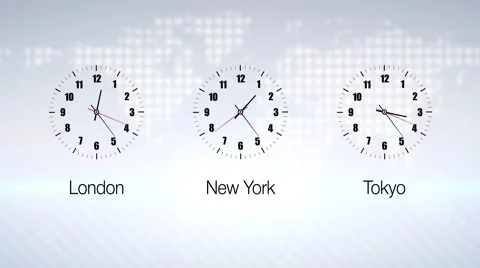 Business clock counting down 12 hours over 30 seconds. Stock exchange. Stock Footage 49909800