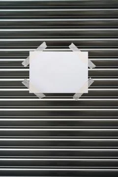 Business closed with blank message Stock Photos