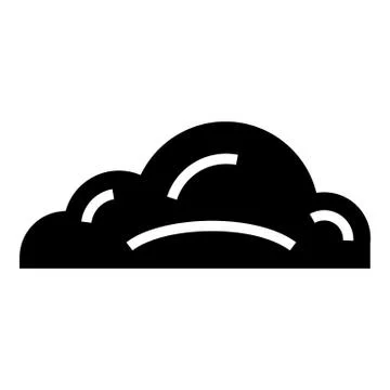Business cloud icon, simple black style 스톡 일러스트