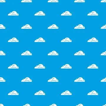 Business cloud pattern vector seamless blue Illustrazione stock