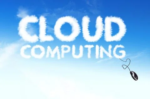 Business cloud text ,cloud,computing Foto stock