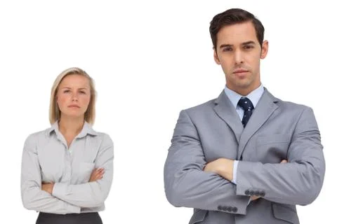 Business co workers standing together Stock Photos