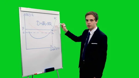 Business coach explaining production function during financial team meeting 動画素材 136534349