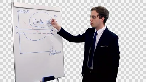 Business coach explaining production function during financial team meeting Video stock 137010777