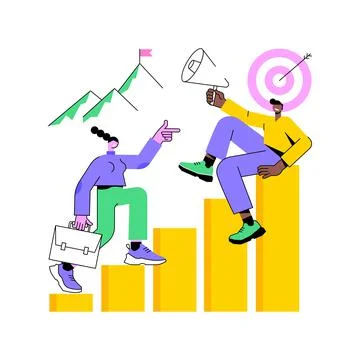 Business coaching abstract concept vector illustration. Stock Illustration