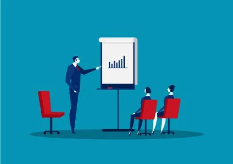 Business Coaching Courses.Data Analysis Class,Vector Illustration Stock Illustration