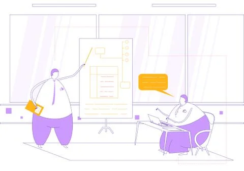 Business coaching. Stock Illustration