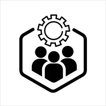 Business collaborate icon vector image on white back Stock Illustration