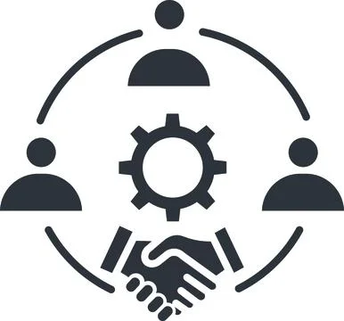 Business collaboration Stock Illustration
