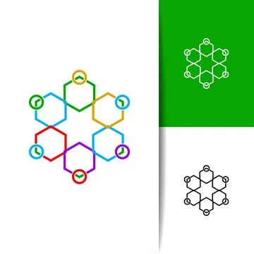 Business Collaboration Teamwork Icon Design Illustration