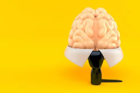 Business collar with brain Stock Illustration