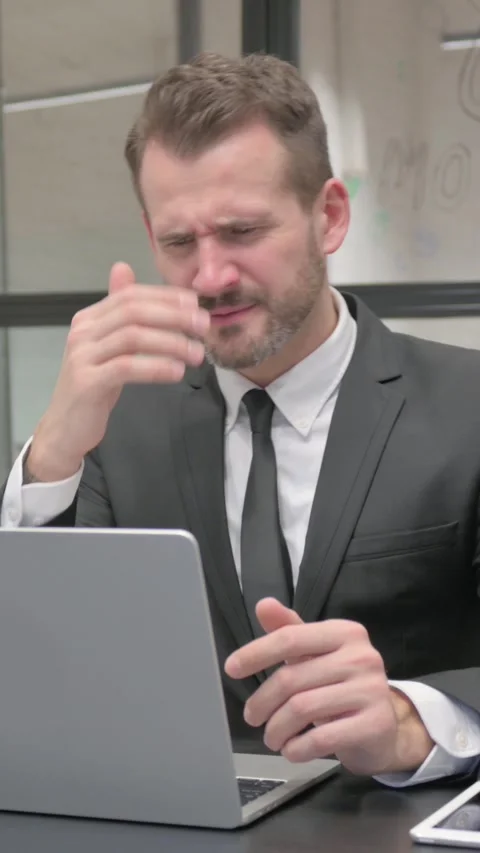 Business Colleagues Working on Computer in Office, vertical video Stock Footage 324793487