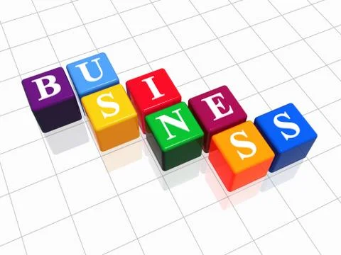 Business in colour  Illustrazione stock