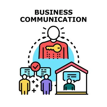 Business communication concept finding solution and ideas Stock Illustration