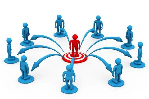 Business communication concept Stock Illustration
