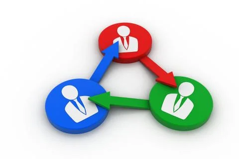 Business communication concept Stock Illustration