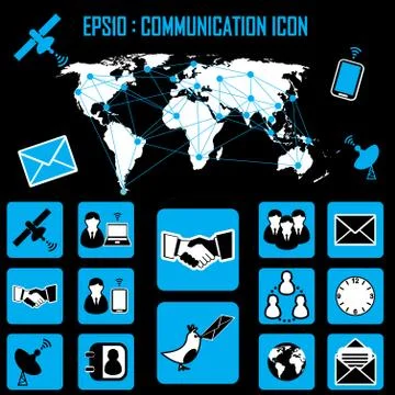 Business communication Illustrazione stock