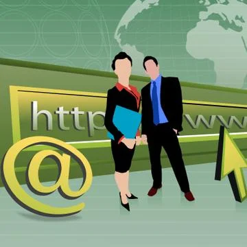 Business communication Stock Illustration