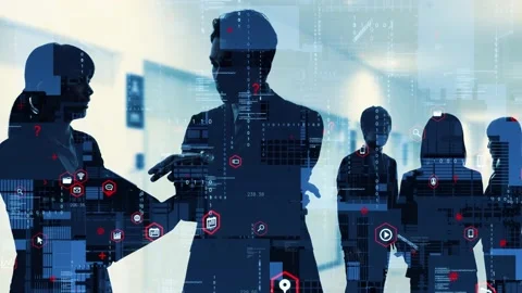 Business communication network concept. Software as a service. Digital transform Stock Footage 155913487