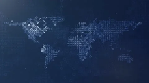Business Communication World Technology Stock Footage 134639123
