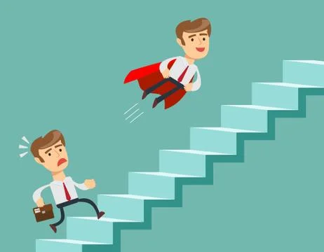 Business competition concept. Stock Illustration