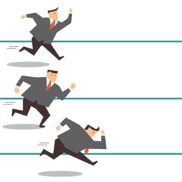 Business competition Stock Illustration