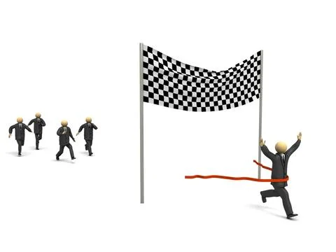Business competition Stock Illustration