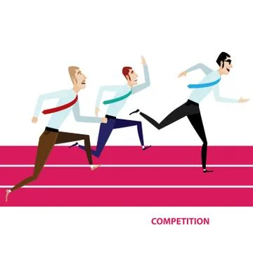 Business competition Illustrazione stock