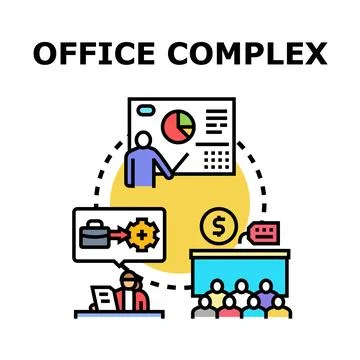 Business complex operations planning development strategy Stock Illustration