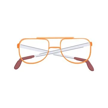 Business computer glasses cartoon vector illustration Stock Illustration
