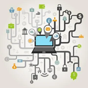 Business the computer Stock Photos