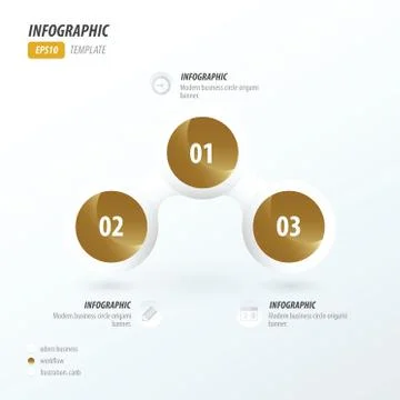 Business concept 2 color  Golden color Stock Illustration