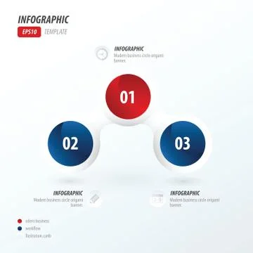 Business concept 2 color   red and blue Illustrazione stock