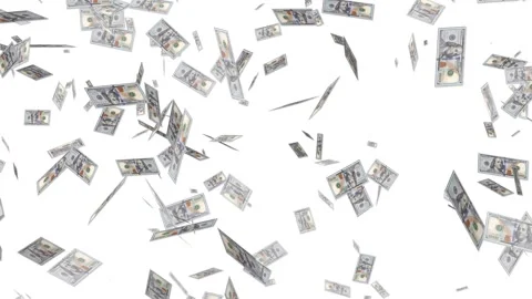 Business Concept with 3D Dollar Notes Bursting and Scattering. 動画素材 337013666